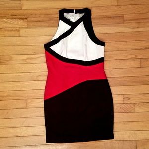 Yinda Segal dress, 6, colorblock style